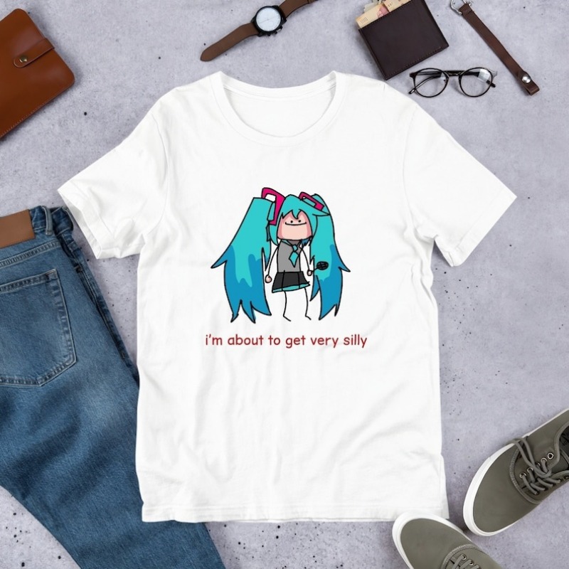 Summer Edit Clothing - Camiseta con estampado gráfico de Hatsune