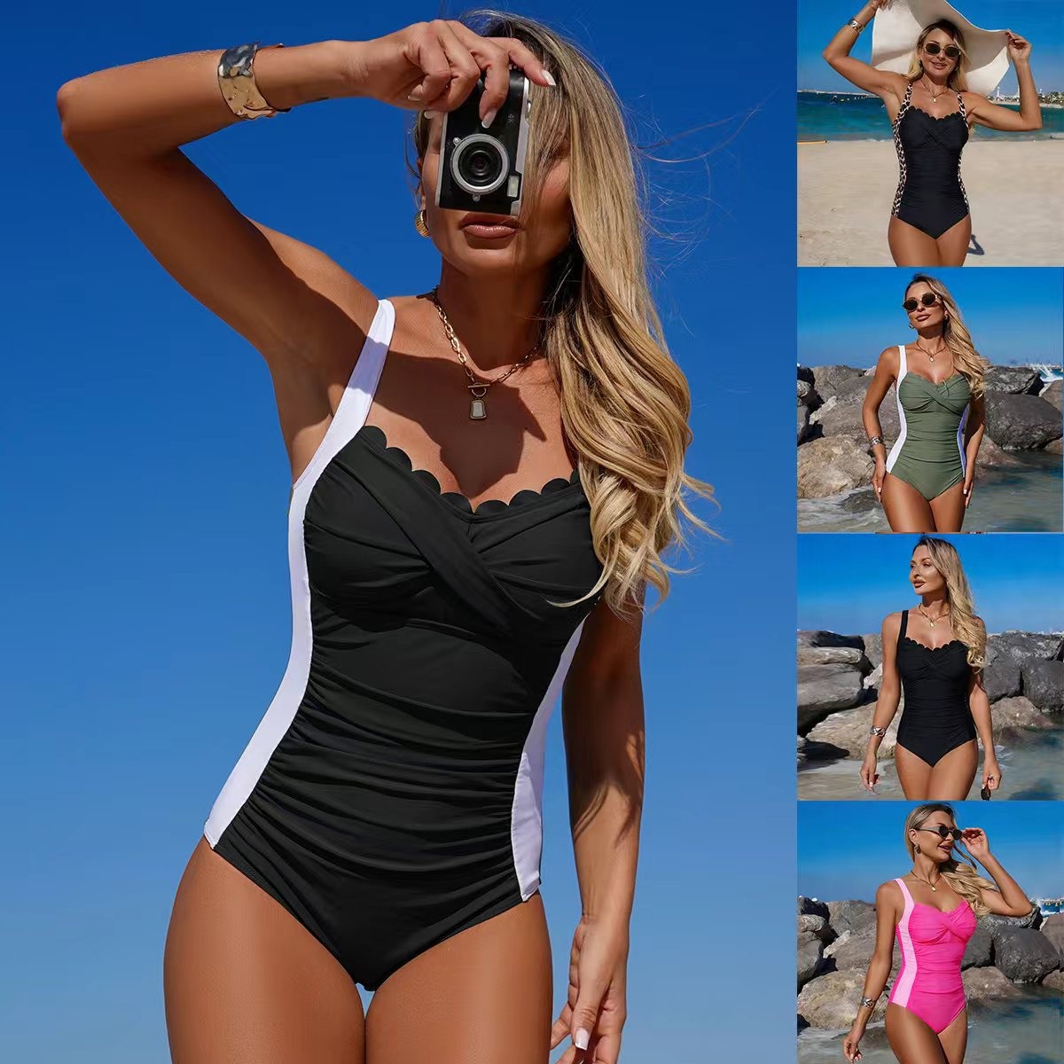 Swimsuit One Piece - Traje de baño negro de una