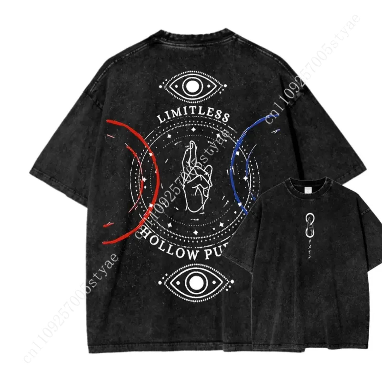 Summer Clothing Vintage - Camiseta con Estampado de Anime Gojo