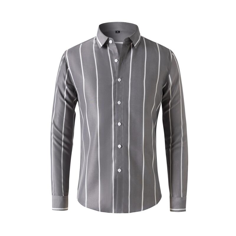 Summer Clothing Dress - Camisa de Vestir a Rayas para
