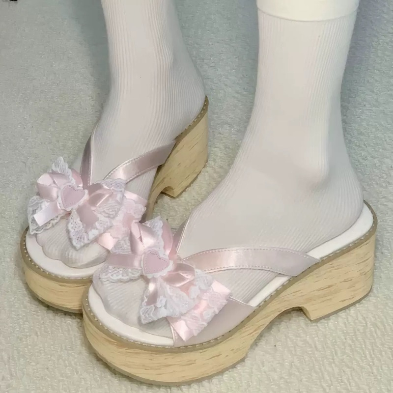 Summer Clothing Dress - Sandalias de Plataforma con Suela Gruesa