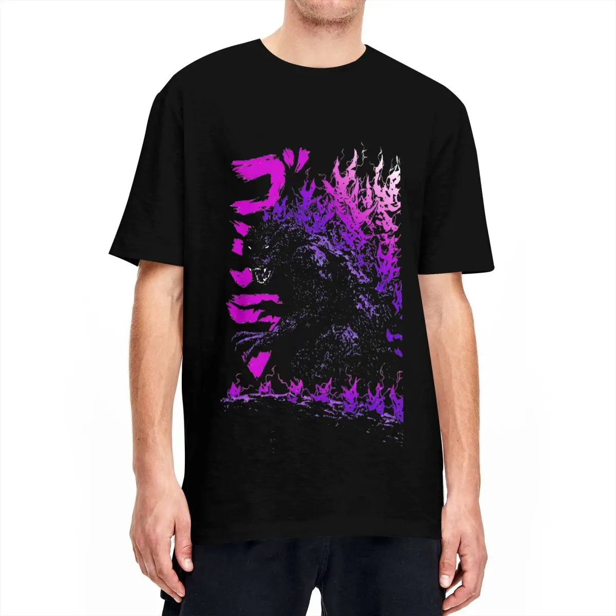 Summer Clothing Vintage - Camiseta de algodón Millenium Godzillas para