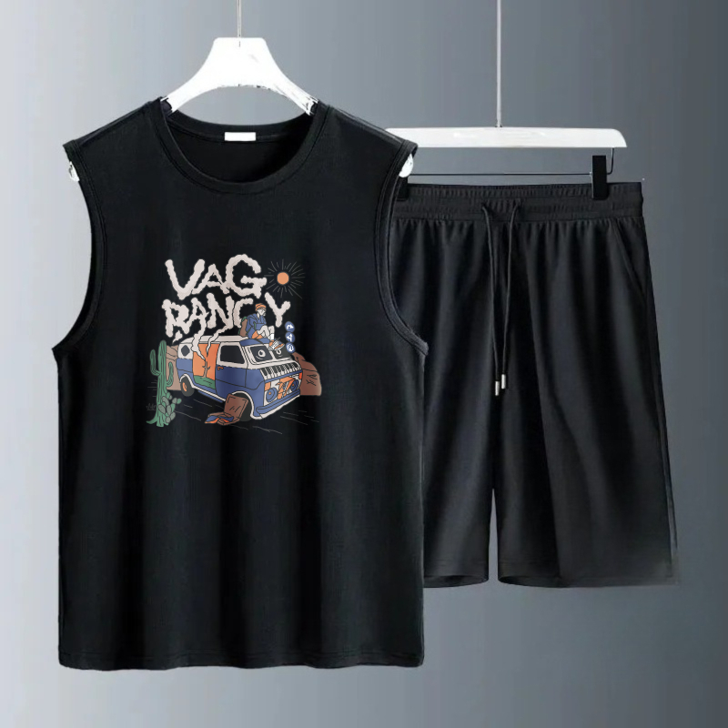 Conjuntos de Camisetas sin Man - Summer Youth Clothing reseña y precio