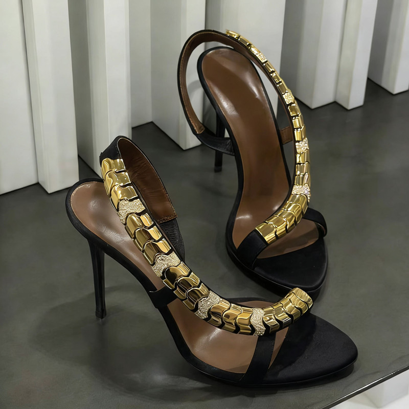 Sandalias de gladiador de saté - Summer Clothing Dress reseña y precio