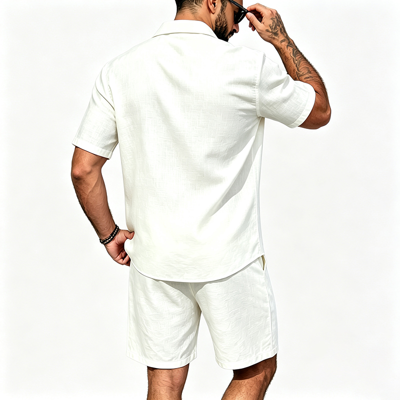 Conjunto de Dos Piezas de Lino - Linen Shorts Men reseña y precio