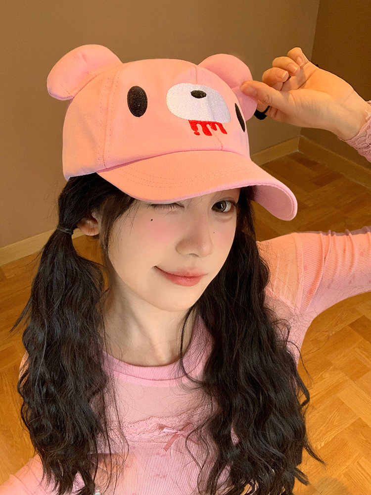 Gorra de béisbol rosa con orej - Sun Hat Wide Brim reseña y precio