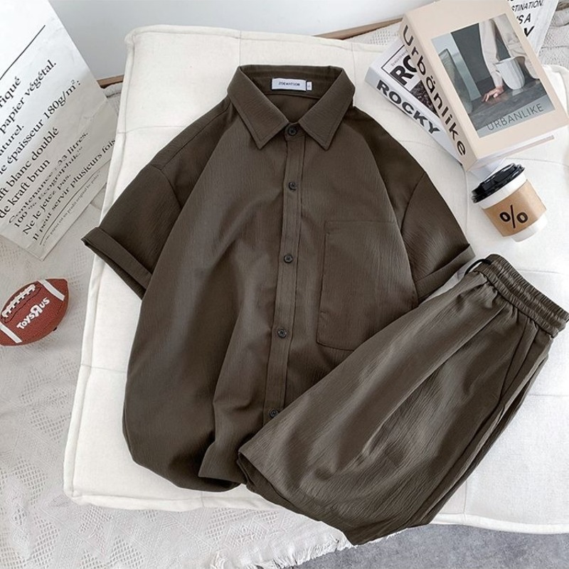 ​ Conjunto de Camisa y Pantalo - Linen Shorts Men reseña y precio