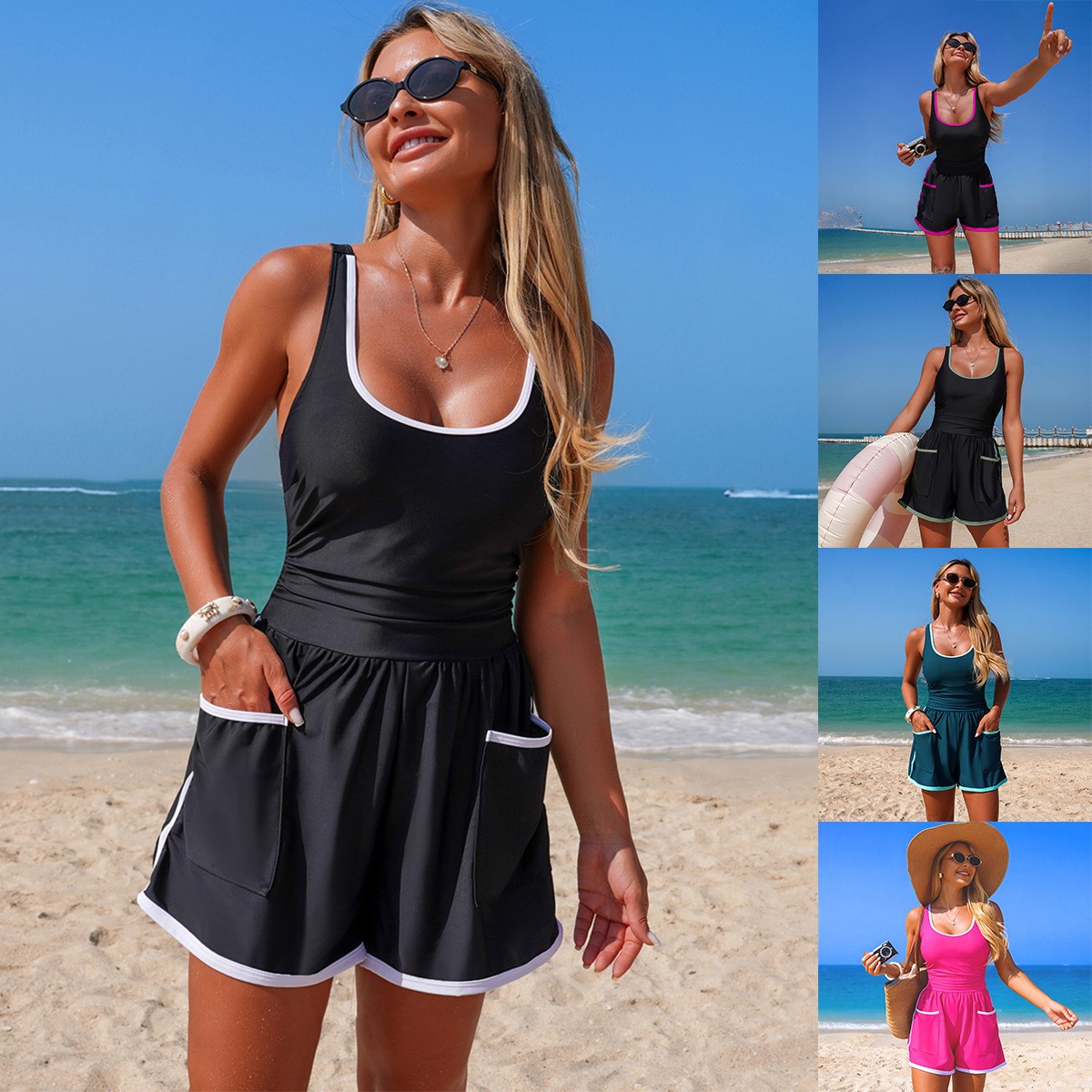 Traje de Baño de Una Pieza Neg - Swimsuit One Piece reseña y precio