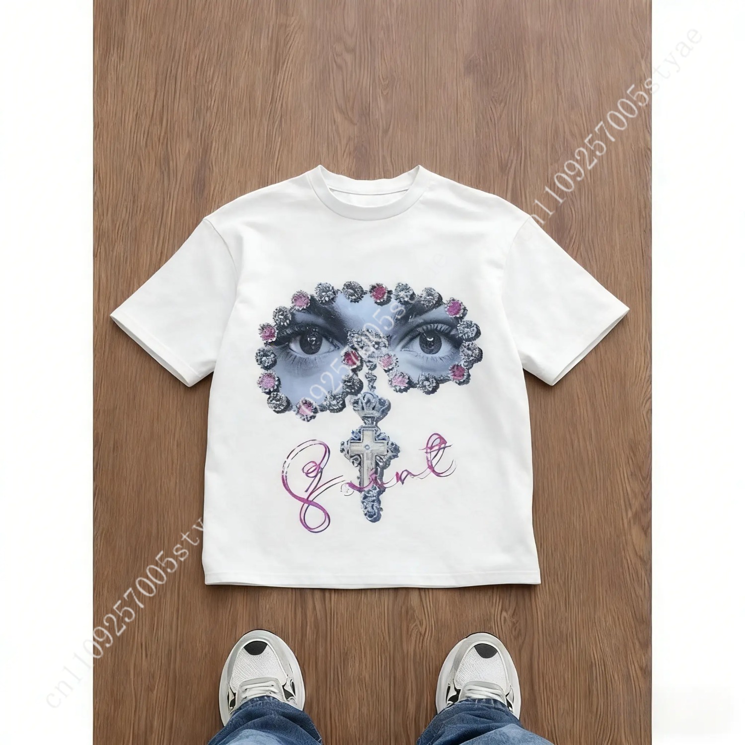 Camiseta holgada con estampado - Summer Quilt reseña y precio
