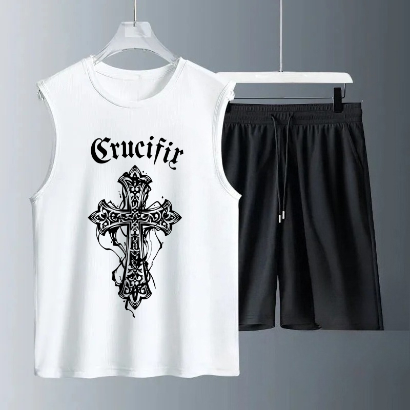 Conjuntos de Camisetas sin Man - Summer Youth Clothing reseña y precio