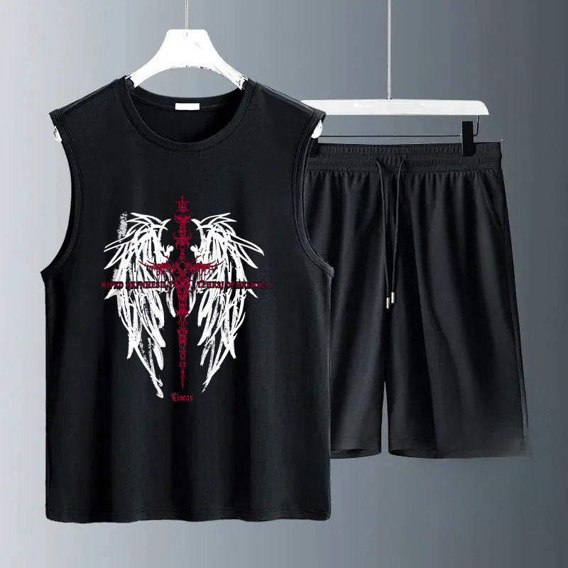 Conjuntos de Camisetas sin Man - Summer Youth Clothing reseña y precio