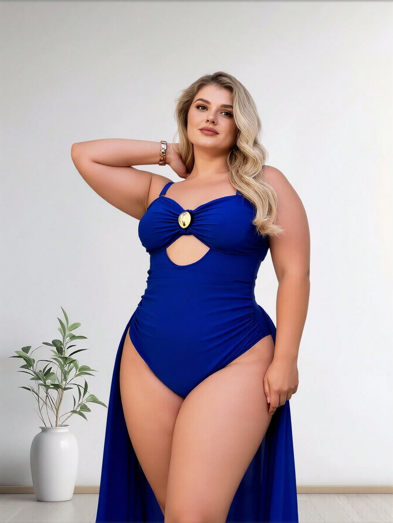 Traje de baño de una pieza azu - Swimsuit One Piece reseña y precio